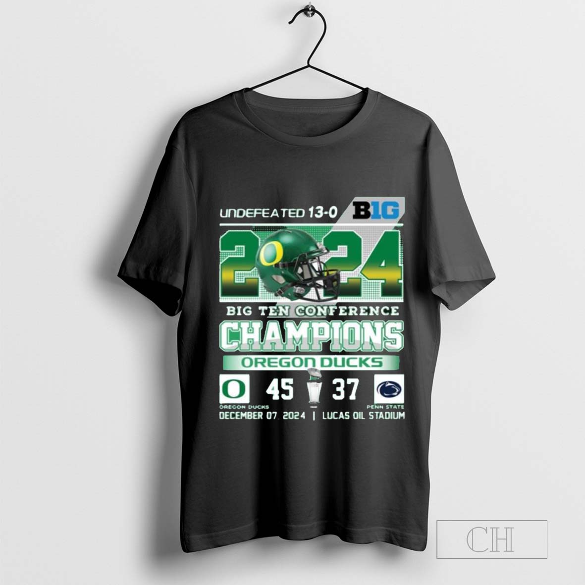 Undefeated 13 0 Big Ten Conference Champions Oregon Ducks 45 Penn State 37 T Shirt