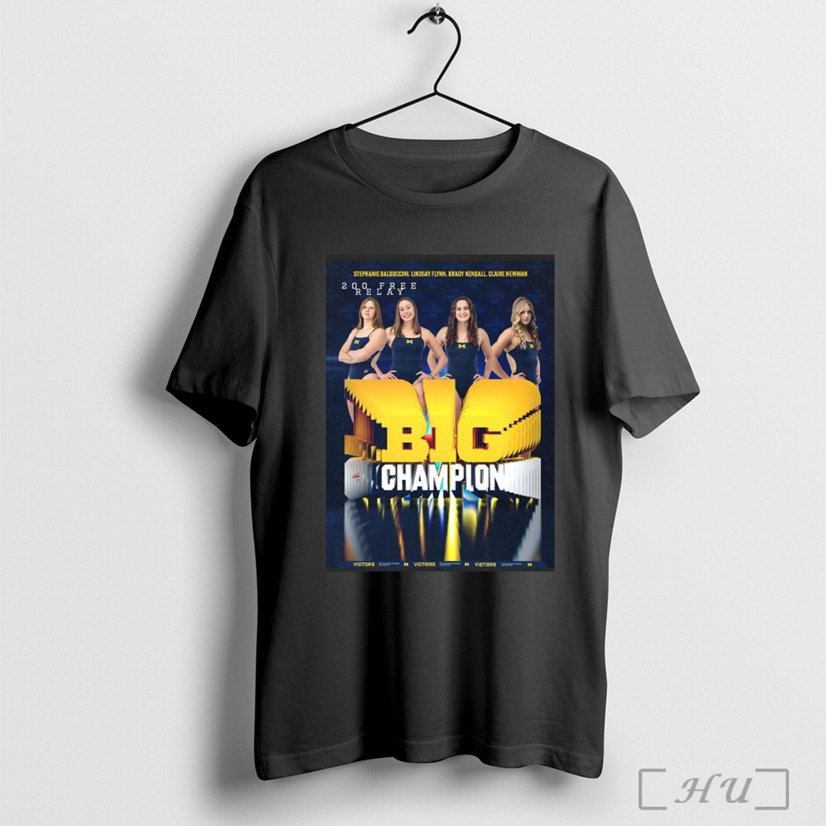 Trendy Poster Michigan Swimming Diving Stephanie Balduccini Lindsay Flynn Brady Kendall Claire Newman 20 Free Relay Big Champion Shirt Sweatshirt