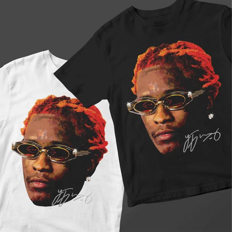 Young Thug Face T-Shirt ORANGE - Thugger Inspired Premium Graphic Tee