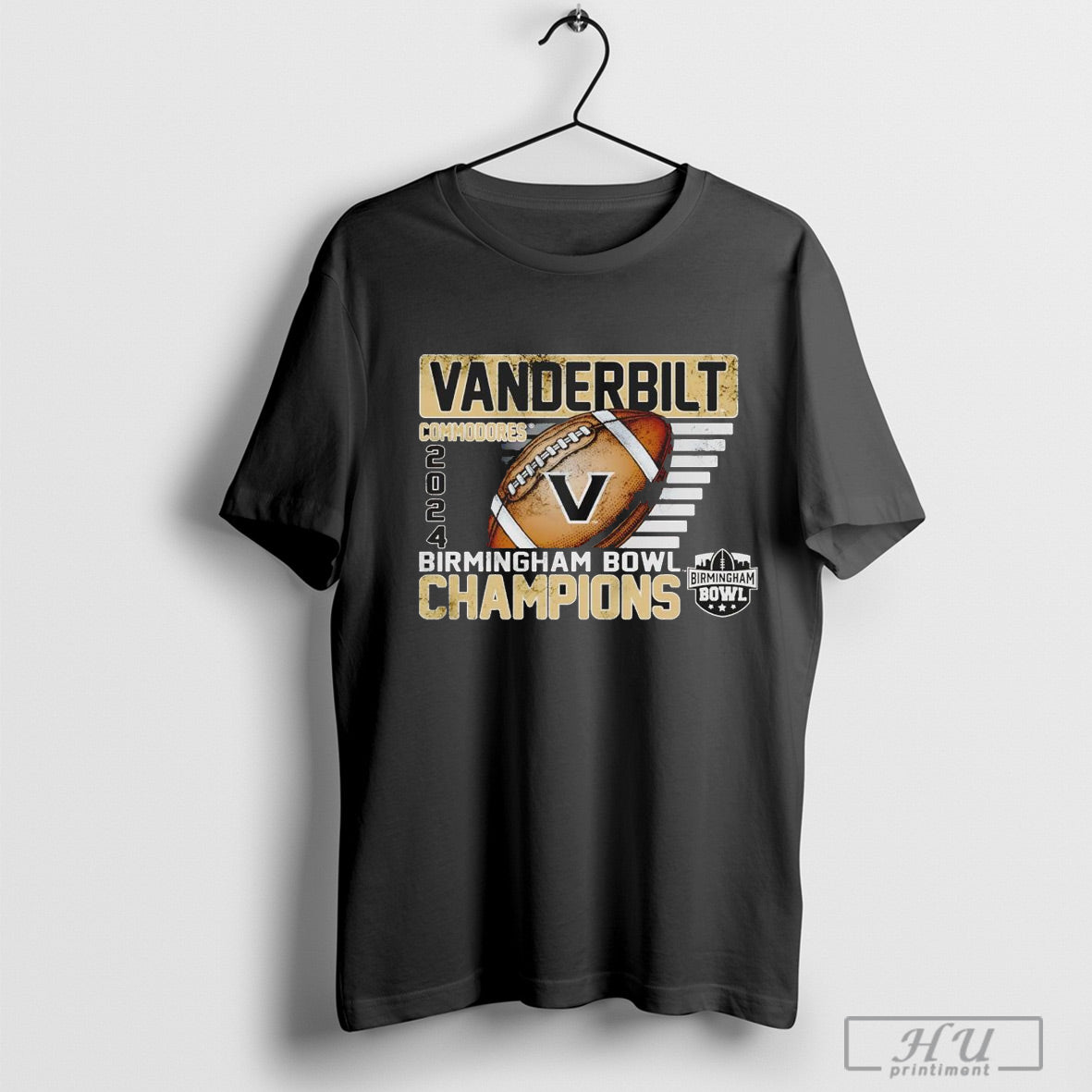 Vanderbilt Commodores 2024 Birmingham Bowl Champions Football T Shirt