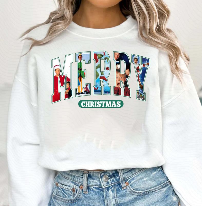 Merry Christmas Shirt, Character Xmas Shirt, Christmas Character Shirt, Funny Christmas Shirt, Christmas Movie Shirt, Christmas Friends Shirt