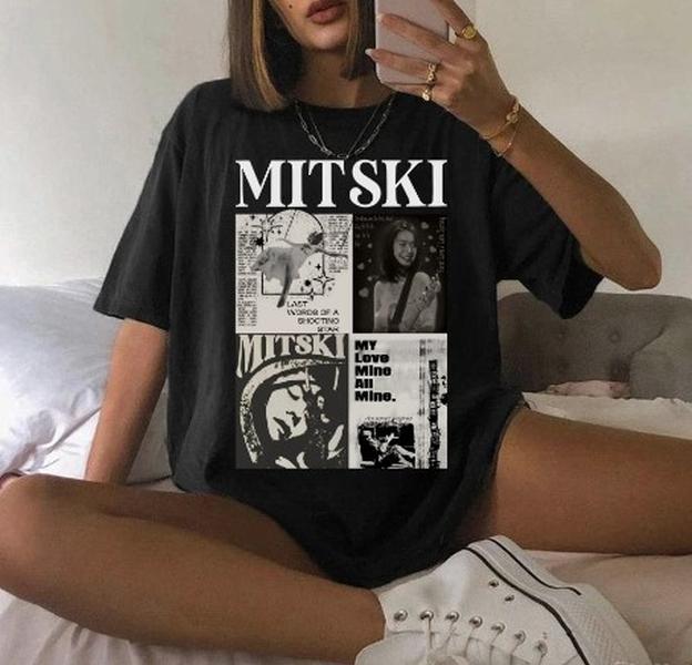 Vintage Mitski Album Cover T-Shirt Mitski Music Cotton  All Size Men Women Shirt