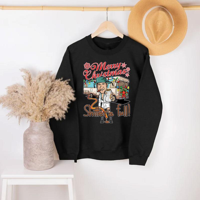 Merry Christmas Shitters Full Sweatshirt, Ational Lampoons Christmas Shirt, Christmas Sweatshirt, Christmas Trending Sweatshirt, Holiday Sweatshirt, H