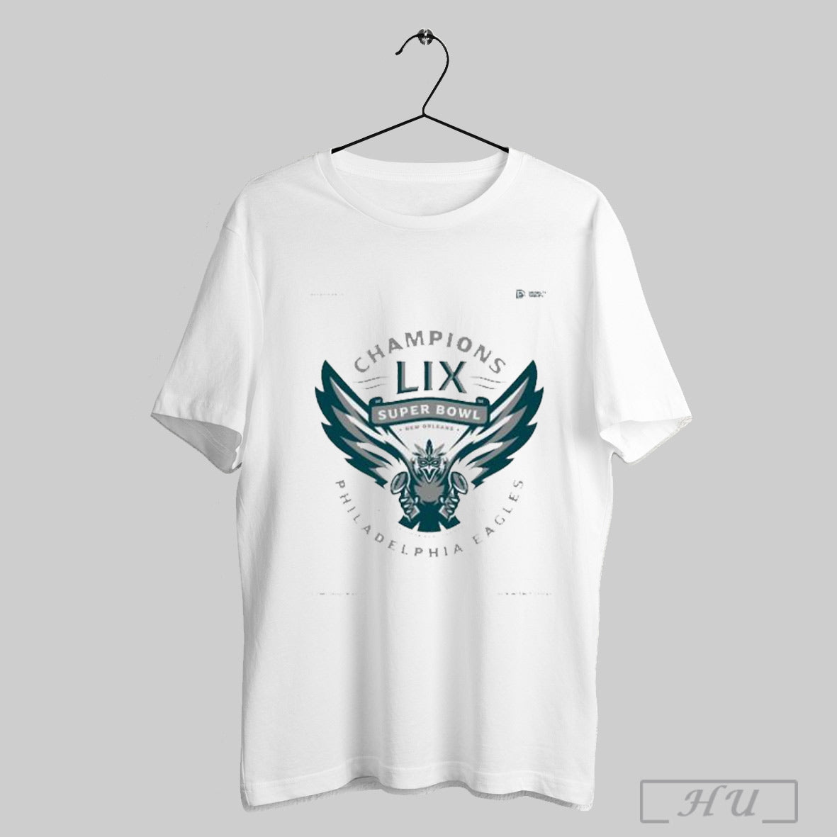 Trendy Champions Lix Super Bowl New Orleans 2017 2024 2x Super Bowl Champs Philadelphia Eagles Eagle Mascot Shirt