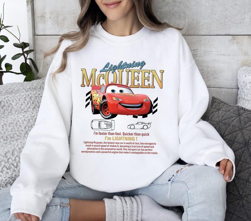 Vintage Lightning McQue  n Shirts, 95 Lightning Cars Movie Lovers Couple Gifts for Boyfriend