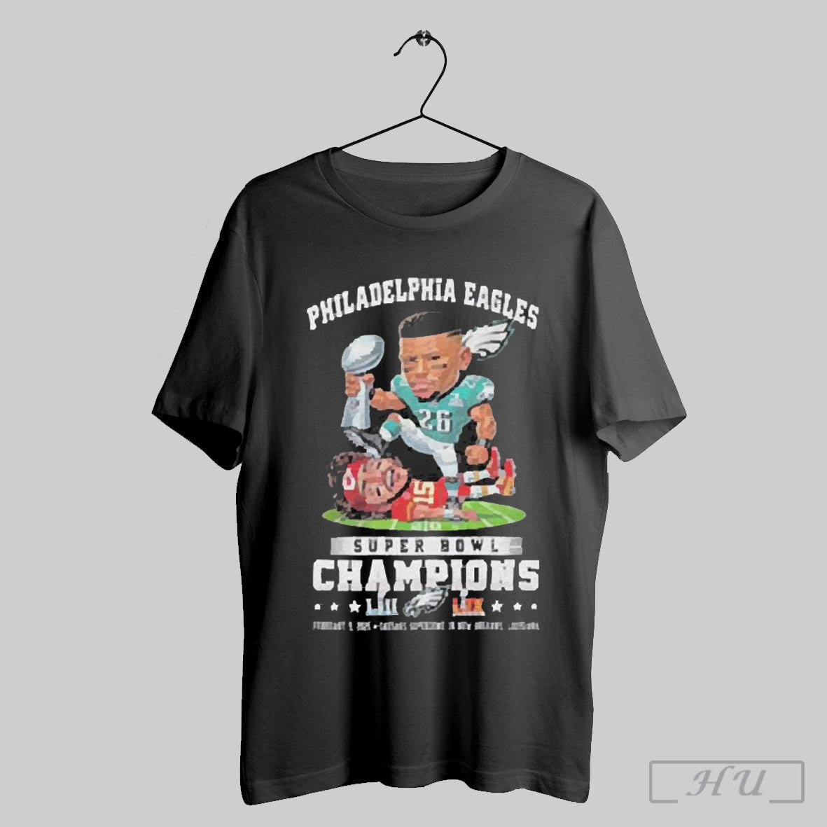 Trendy Funny Saquon Barkley Beat Stomp Patrick Mahomes Philadelphia Eagles Philly Vs Kansas City Chiefs Super Bowl Champions 2025 Nola Shirts