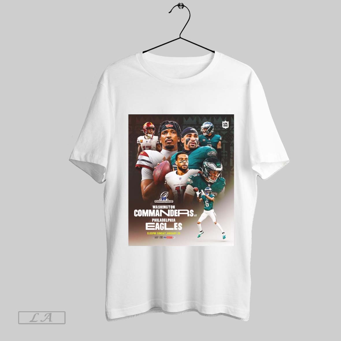 Top Washington Commanders At Philadelphia Eagles Nfc Championship Sunday January 26 In Super Bowl Lix Poster Unisex Sweatshirt T Shirt