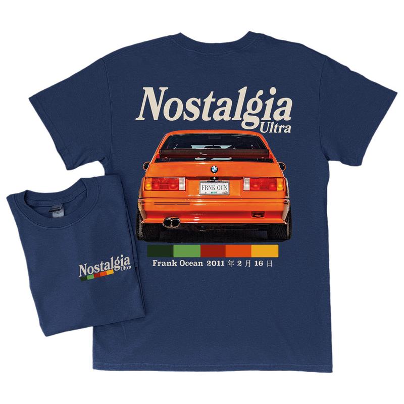 NOSTALGIA ULTRA v2 Front & Back Design Short Sleeve Shirt  blond album  music gift  vintage style tee  y2k  Trends Original Design Menswear blond albu