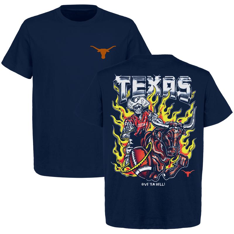 Warren Lotas - Texas Longhorns Football Give 'Em Hell Printed Shirt, Dead Man's Football Graphic T-Shirt, For Men and Women
