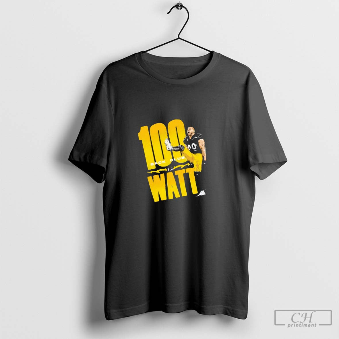TJ Watt Pittsburgh Steelers football 100 Sack Club graphic shirt