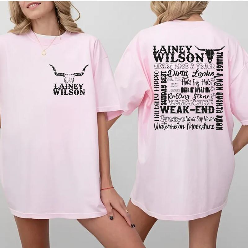 Lain3y Wils0n Both Sides Tee, Country Music 2024, Countrys Cool Again, Unisex Short Sleeve Tee Shirt, Casual Clothing