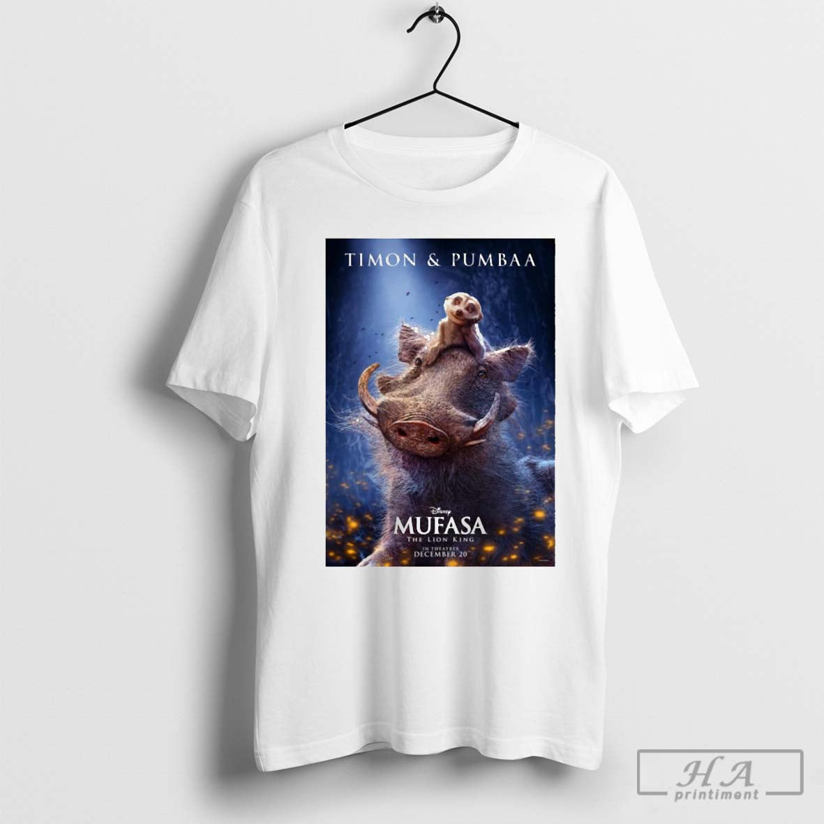 Official Poster Movie Timon And Pumbaa The Lion King In Theatres December 20 2024 T-shirt