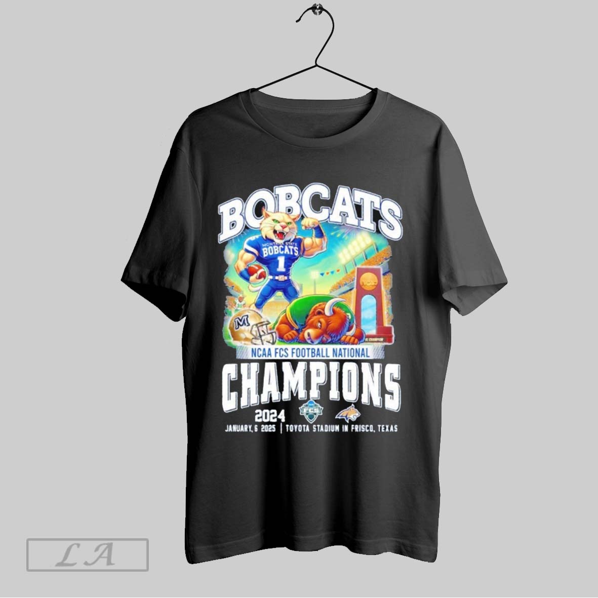 Texas State Bobcats Ncaa Fcs Football National Champions January 6 2025 Toyota Stadium In Frisco Texas T Shirt