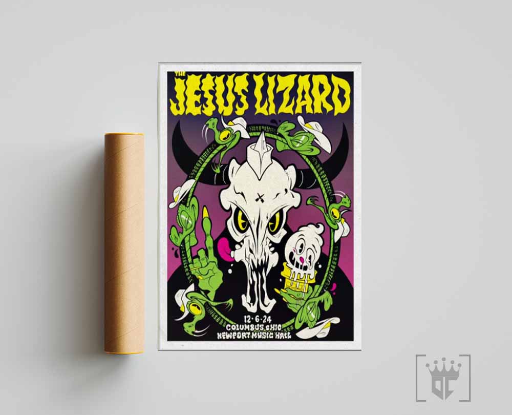 The Jesus Lizard Dec 6 2024 Newport Music Hall Columbus, OH Tour Poster-Portrait - Poster
