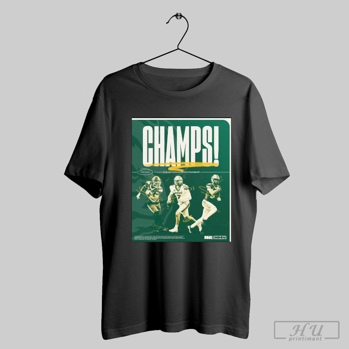 Poster Champs North Dakota State Win Montana State Bobcats Fcs National Championship Jan 6 2025 T Shirt