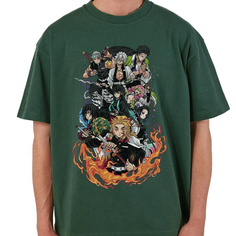 Hashira team t-shirt, Demon Slayer main characters shirt, Kimetsu No Yaiba t-shirt, anime sweatshirt hoodie, Tanjiro shirt, Rengoku t-shirt