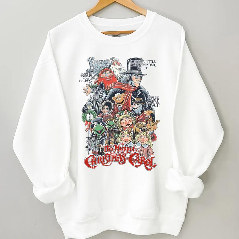 The Muppet Christmas Carol Sweatshirt, Kermit The Frog, Gonzo, Miss Piggy, Christmas Movie Shirt, Merry Christmas