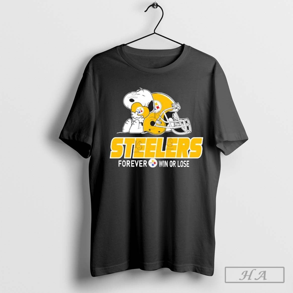 The Peanuts Movie Snoopy X Pittsburgh Steelers Forever Win Or Lose Shirt