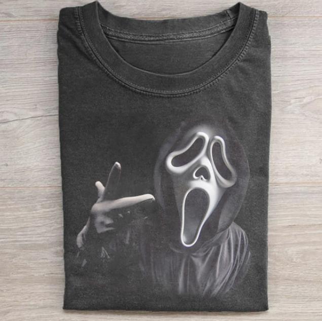 SCREAM TEE, Ghost Face Hi T-Shirt, Horror Movie Shirt, Horror Character, Funny Halloween Shirt, Unisex T-Shirt, Gift For Men Women