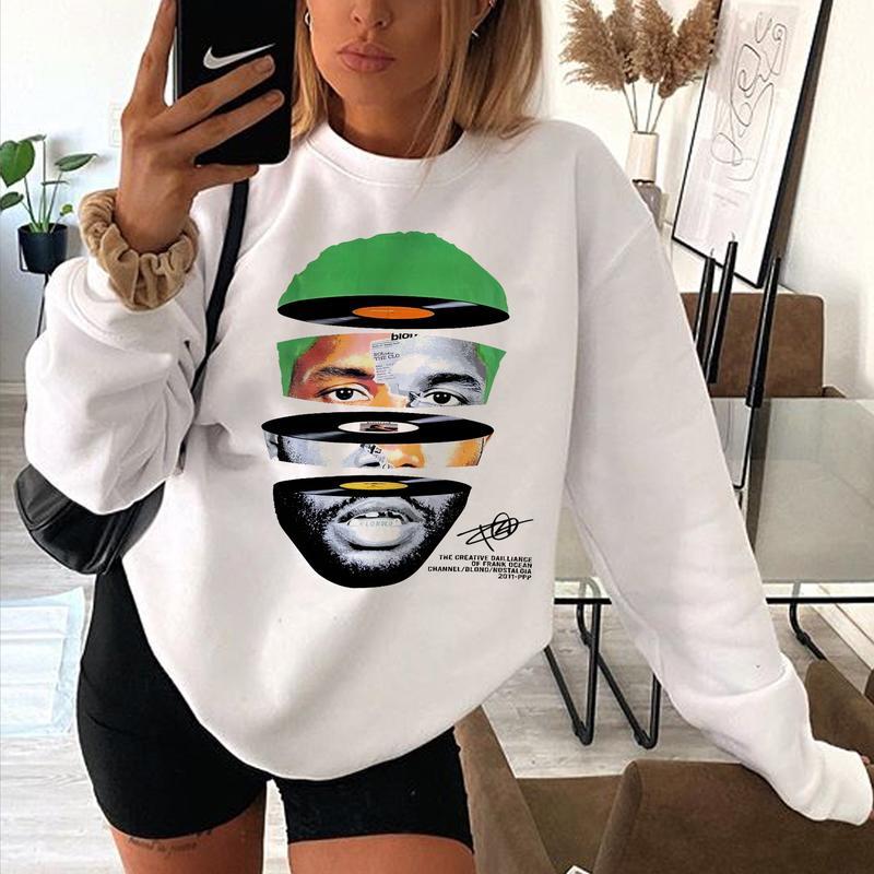 Frank Ocean Face T-shirt, Frank Ocean Album, Frank Hoodie, Blonded, Blond, Nostalgia, 90s vintage, Music Gift, Merch, album