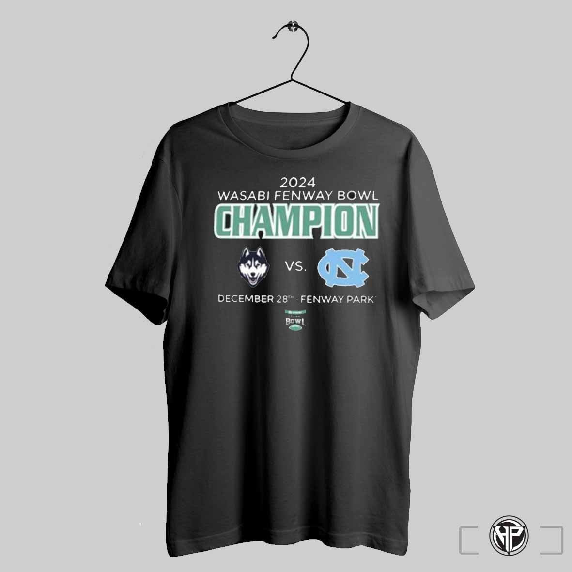 Uconn Huskies Vs North Carolina Tar Heels 2024 Wasabi Fenway Bowl Champion T Shirt Trending Sweatshirt