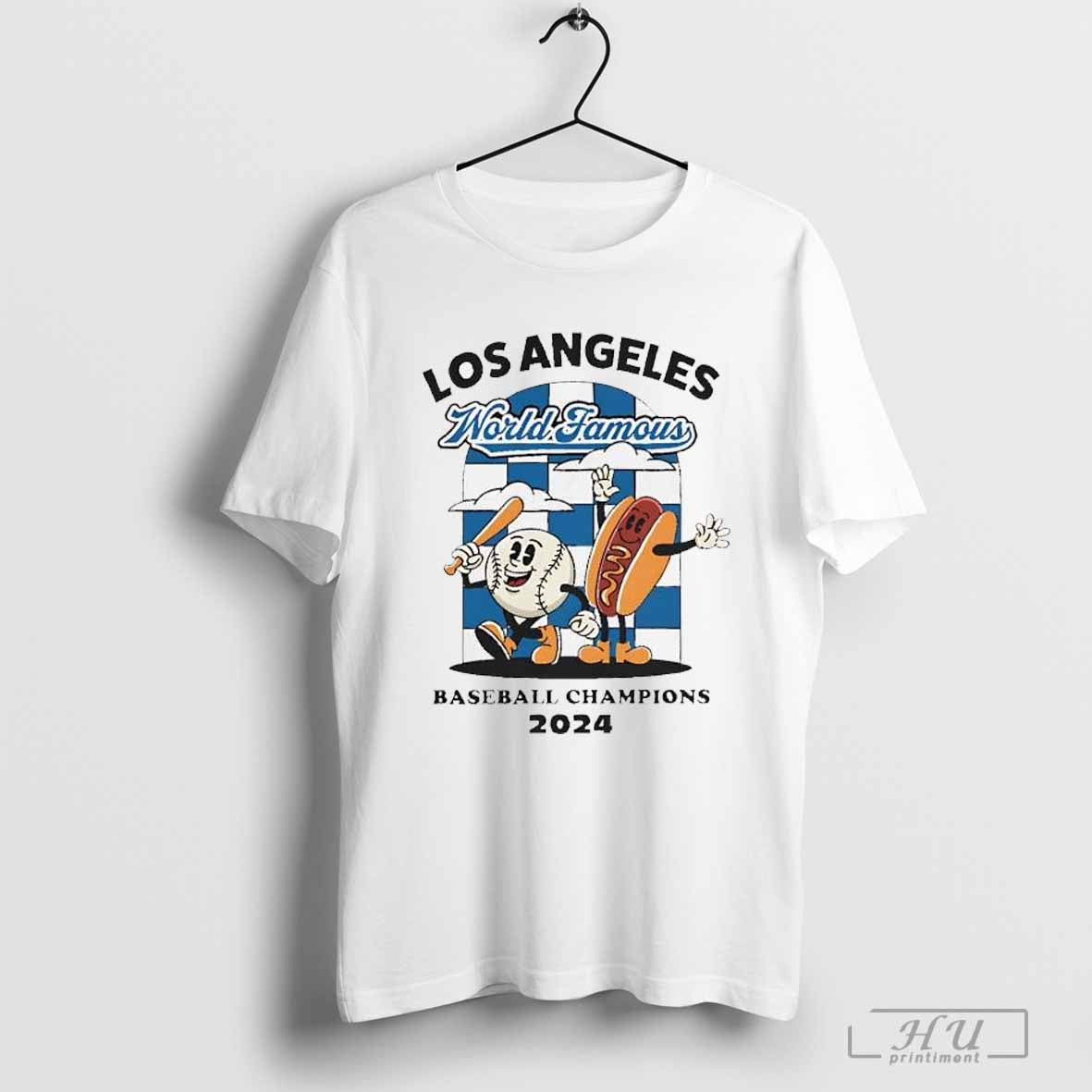 World famous baseball champions 2024 Los Angeles Dodgers T-shirt