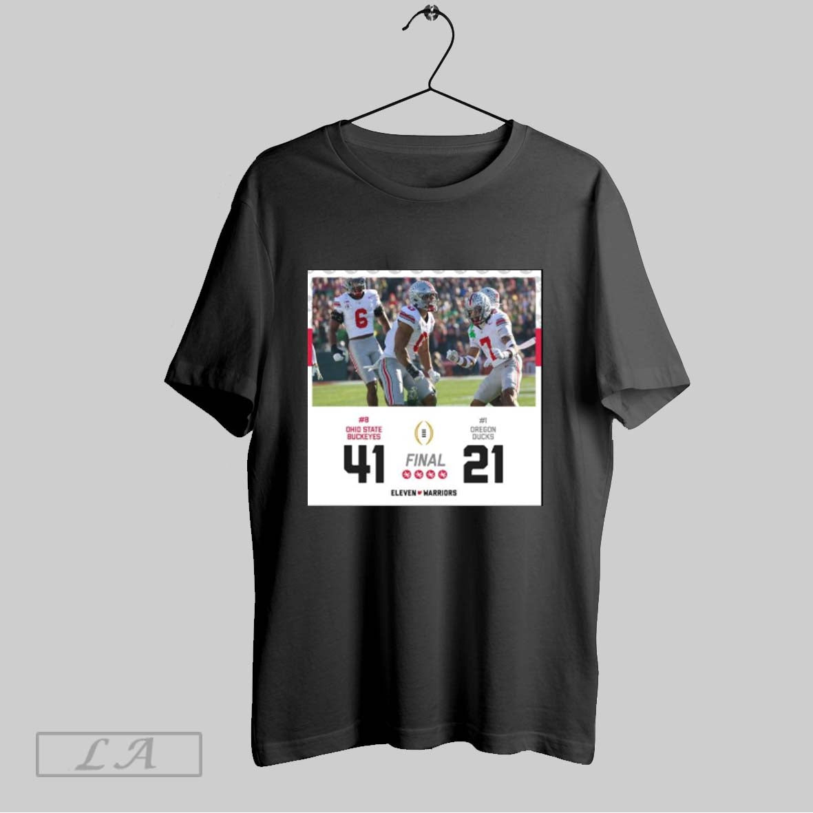 Zofficial Poster Ohio State Football Defeat 41 21 Oregon Ducks Final Score Jan 1st 2025 Rose Bowl Champions T Shirt