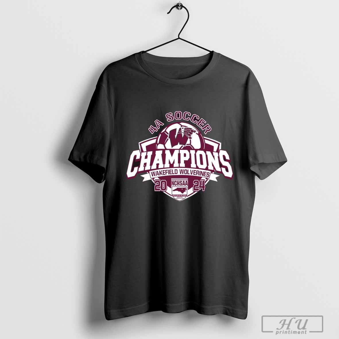 Wakefield Wolverines 2024 NCHSAA Division 4A Soccer Champions Shirt