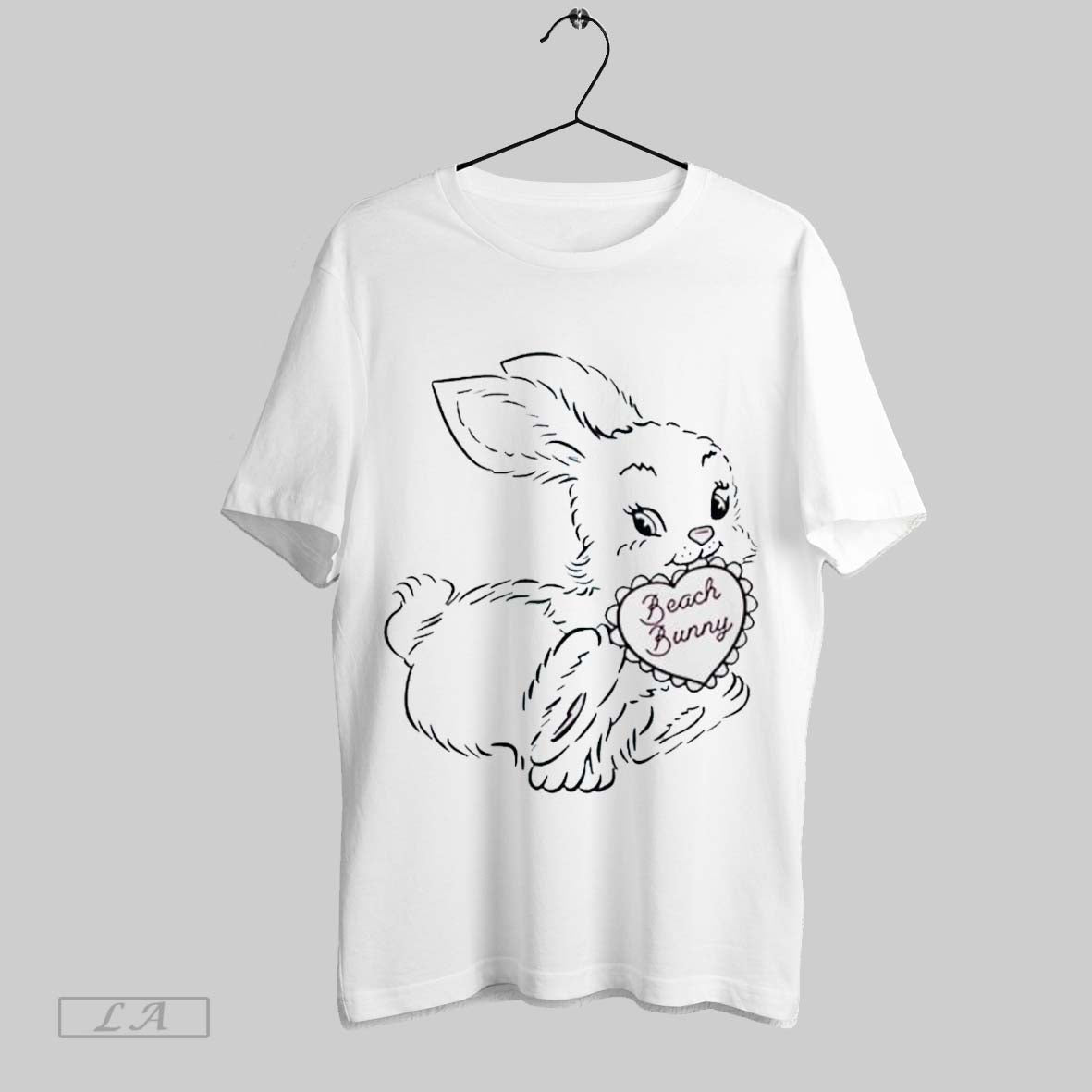 Top Beach Bunny Music Bunny New Rabbit And Heart Sweatshirt T Shirt