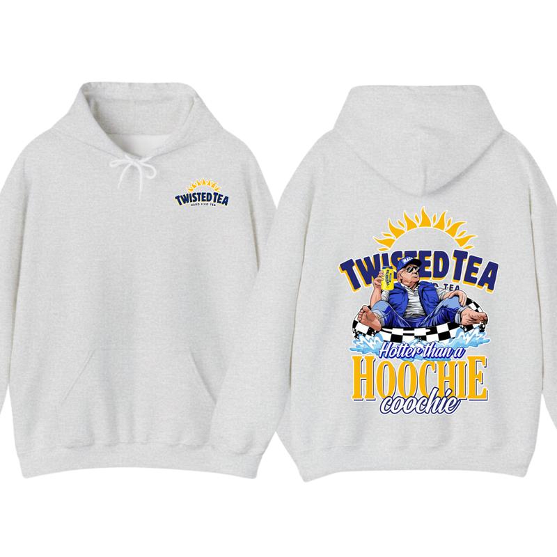 2 Side- NEW Twisted Tea Trummmp America Great Again Hoodie-Full Color- Casual- For Women-For Men- Unisex- Viral