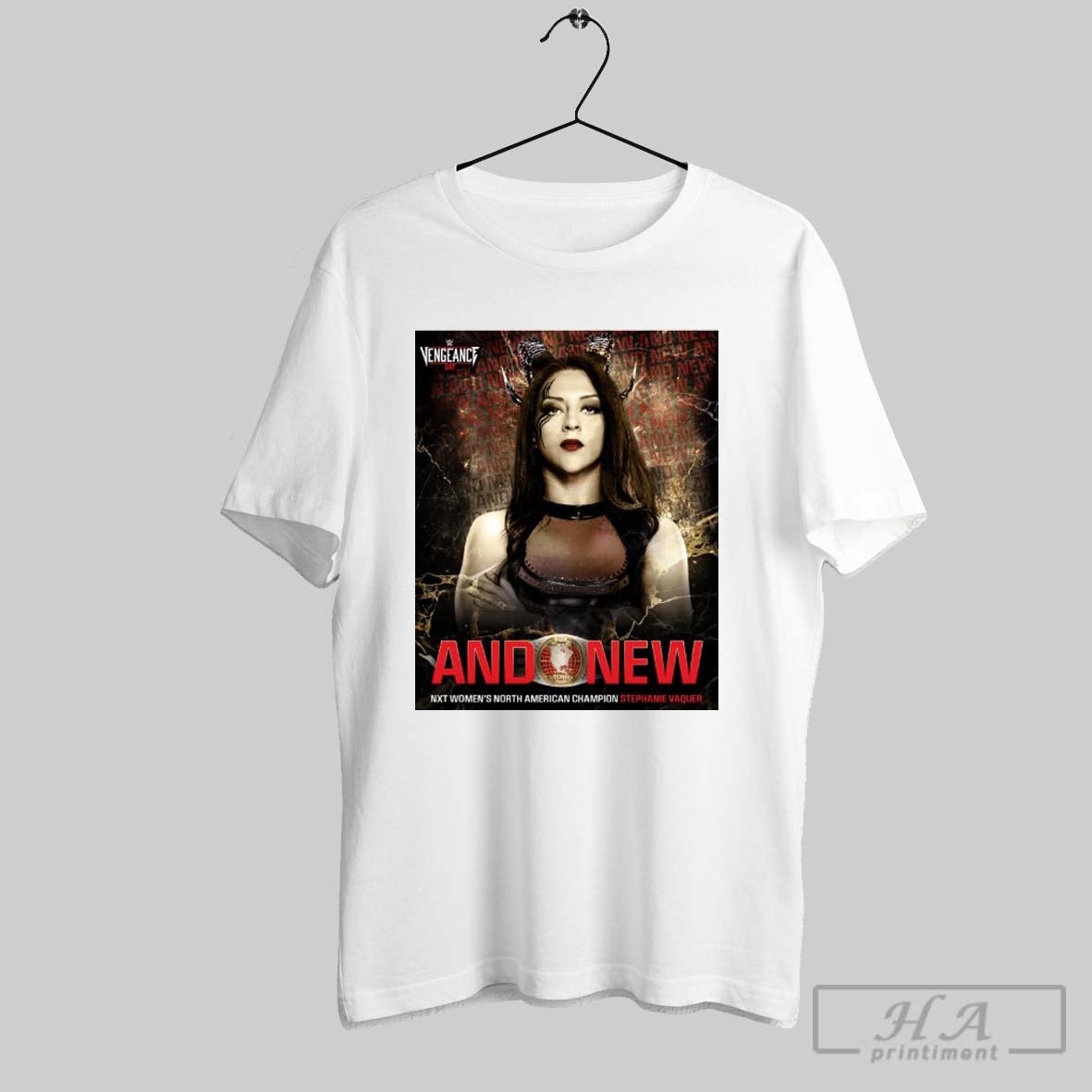 Wwe Vengeance Day And Still Nxt Womens North American Champion Stephanie Vaquer Poster T Shirt