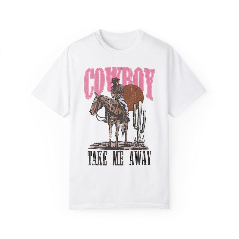 Western Graphic Tee Shirt Retro Cowboy T Shirt Country Outfit Pink Cowgirl Tshirt Yee haw  T-shirt, sweater and Hoodie cotton