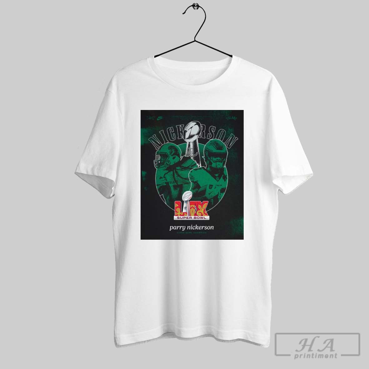 Tulane Green Wave Football Parry Nickerson Super Bowl Champion Super Bowl Lix Poster T Shirt