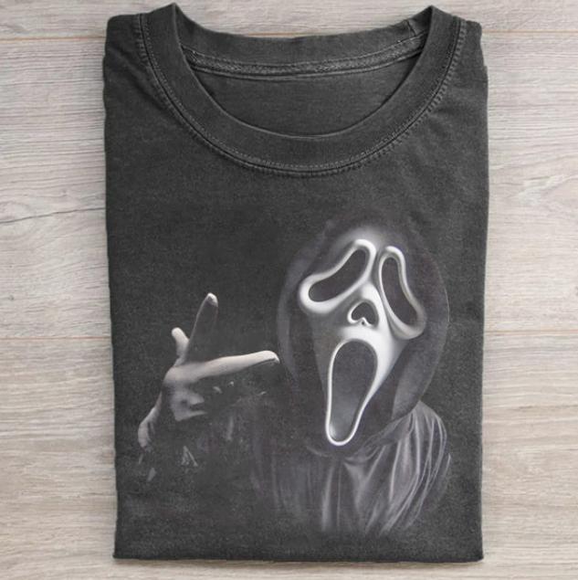 SCREAM TEE, Ghost Face Hi T-Shirt, Horror Movie Shirt, Horror Character, Funny Halloween Shirt, Unisex T-Shirt, Gift For Men Women