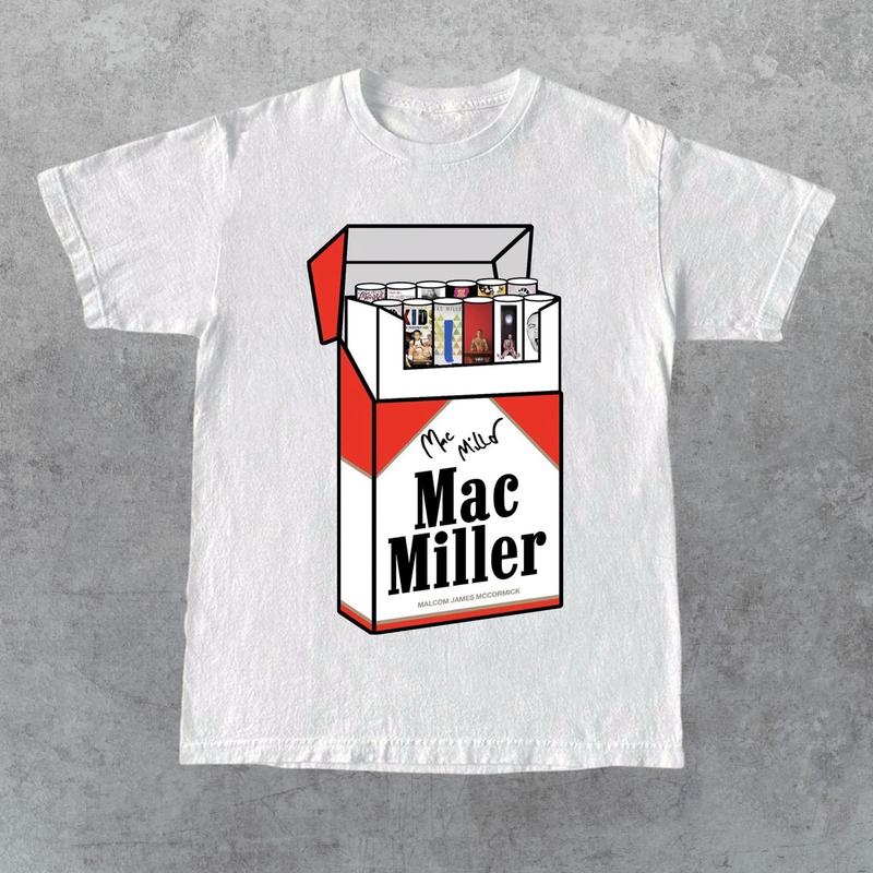 Mac Miller T-shirt, Vintage T-shirt, Music T-shirt, Mac M Swimming Shirt, Full Color, For Men, For Women