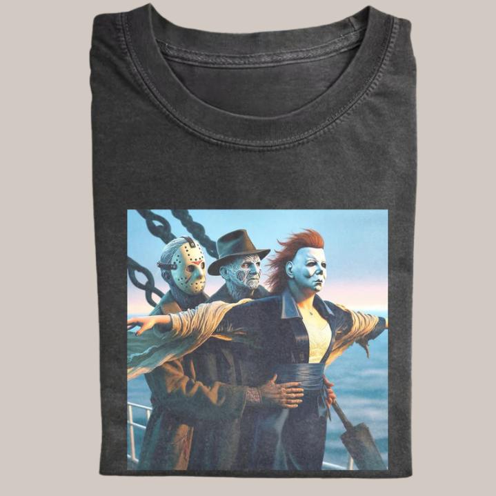 Vintage Halloween Graphic Tees, Horror Movie Shirt, Horror Characters, Funny Halloween Shirt, Unisex Shirt Menswear Womenswear Streetwear