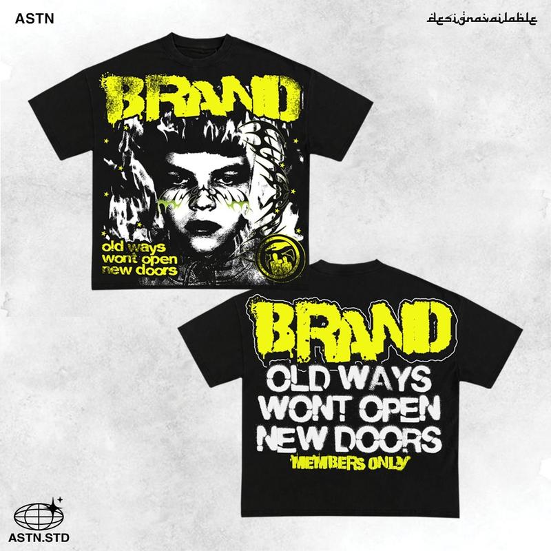 Y2K Graphic Old Ways Won't Open New Doors Personalize Printed Tshirt Casual Cotton