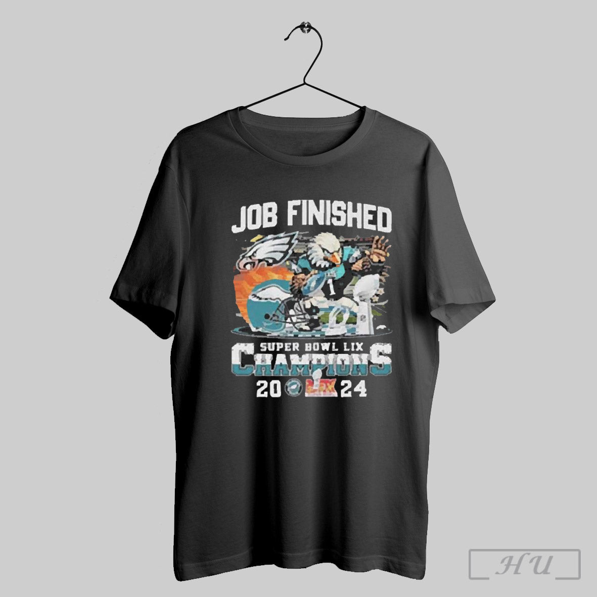 Trendy Philadelphia Eagles Philly Joe Finished Super Bowl Lix Champions 2024 Mascot Shirts