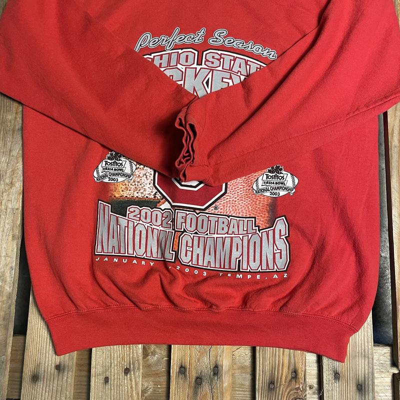 Vintage NCAA The Ohio State University Buckeyes Champions Sweatshirt, University Of Ohio Sweatshirt, Vintage Crewneck