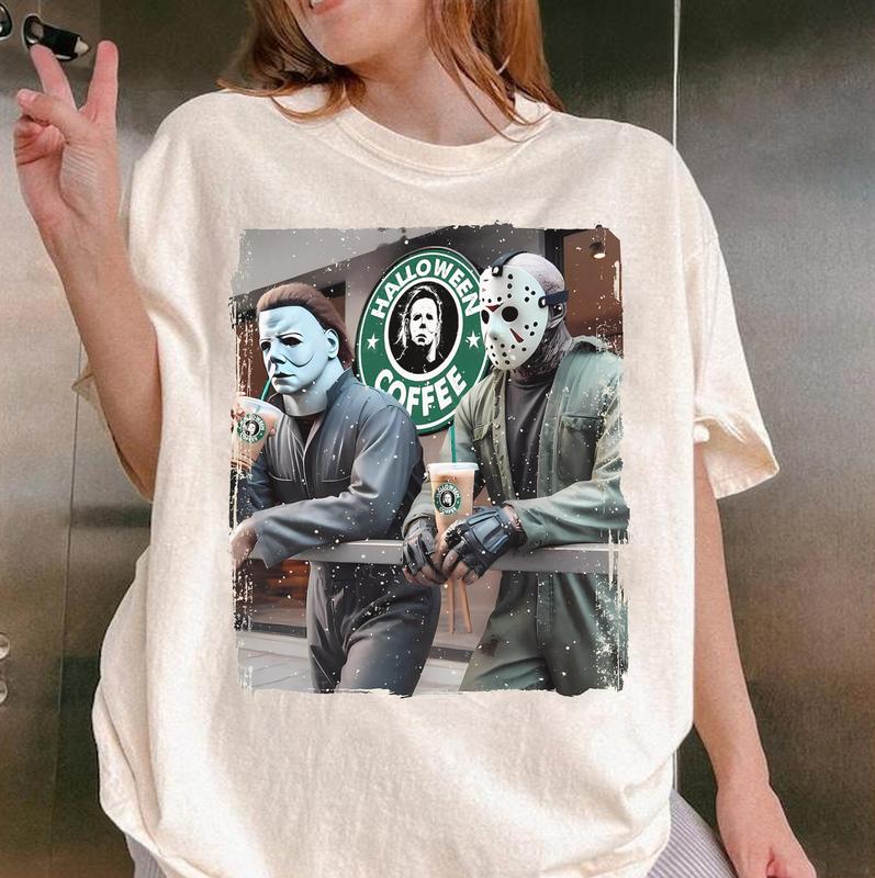 Scary Movie Png, Horror Halloween Shirt, Halloween Coffee Shirt, Halloween Png, Retro Halloween Shirt, Horror Friends T-shirt, Sweatshirt, Hoodie