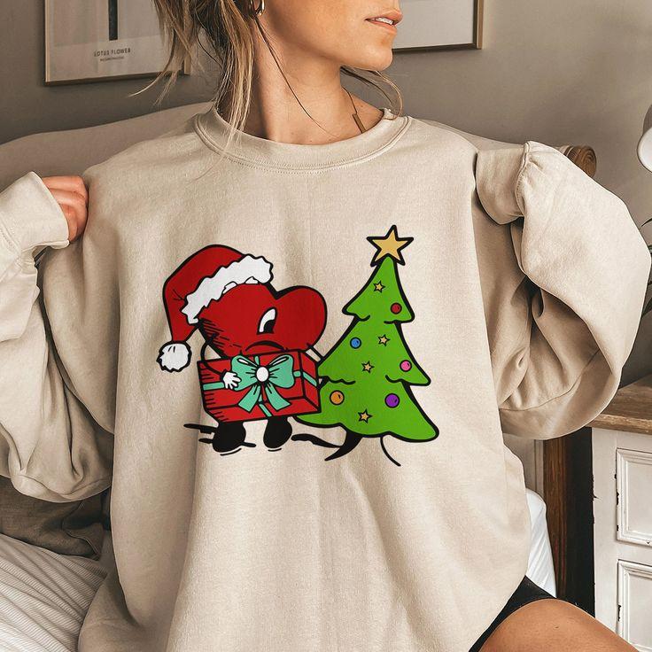 Bad Bunny Christmas Sweatshirt, Benito Christmas Sweatshirt, Una Navidad Sin Ti Sweatshirt, Holiday Sweatshirt, Christmas Sweatshirt