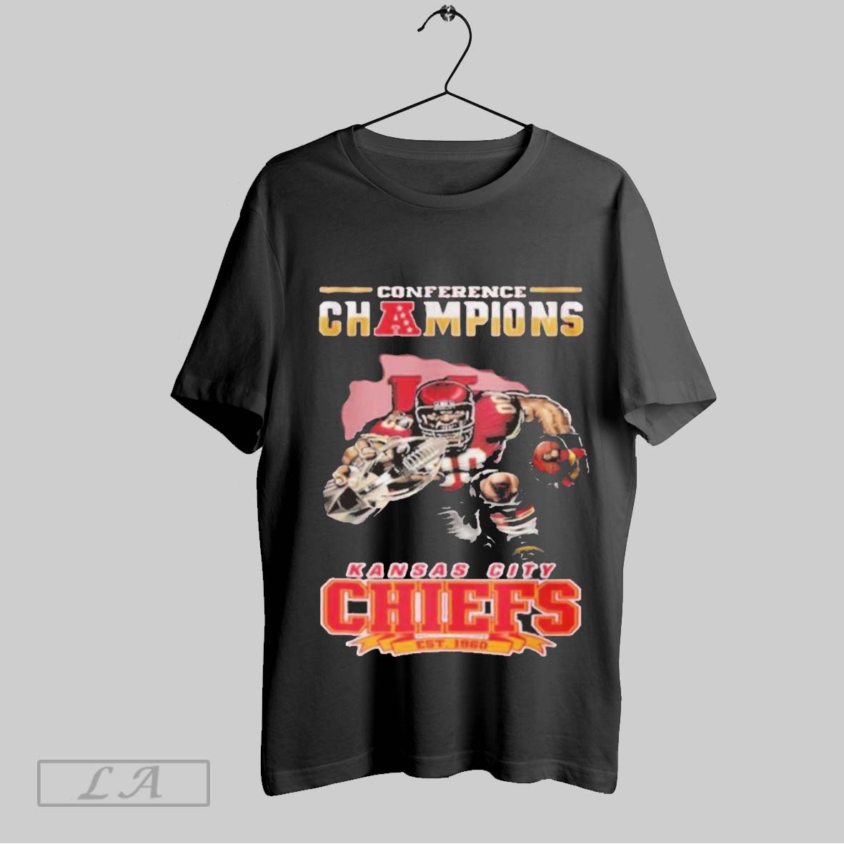 Top Conference Champions Kansas City Chiefs Afc Est 1960 Mascot Unisex Sweatshirt T Shirt