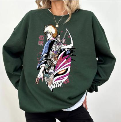 Ichig0 Bleachh characters shirt sweatshirt hoodies, Bleachh Shirt, animee Shirt