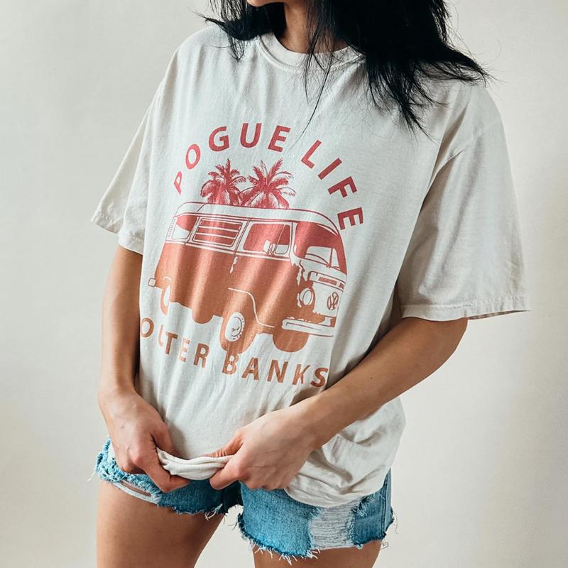 Outer Banks Pogue Life T-Shirt  Comfort Colors ,OBX Show Shirt, Outer Banks Pogue Life, Beach Tee, Oversized, Spring Break Tee Gift For Movies Lovers