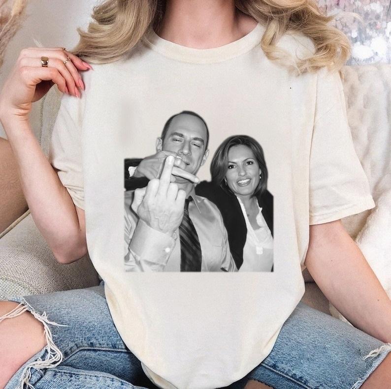 Elliot And Olivia T-Shirt, Retro Elliot Stabler And Olivia Benson Shirt, Law And Order SVU Tee, 90s Movie Shirt, Gift For Fan