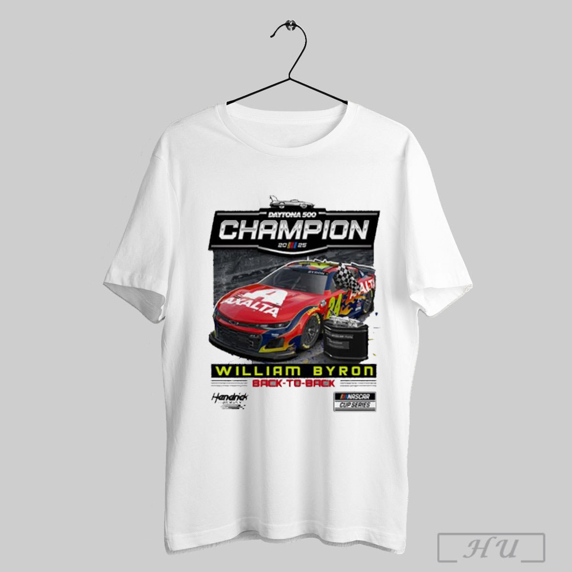 William Byron Checkered Flag Sports Youth 2025 Daytona 500 Champion T Shirt Sweatshirt