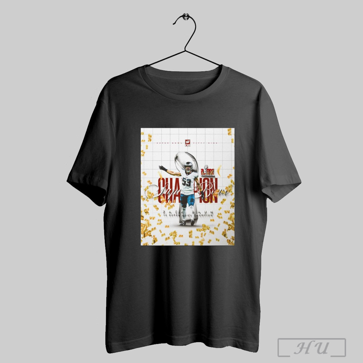 Trendy Poster Wisconsin Football Congratulations Super Bowl Lix Champ Zach Baun 1x Super Bowl Champion T Shirt Sweatshirt