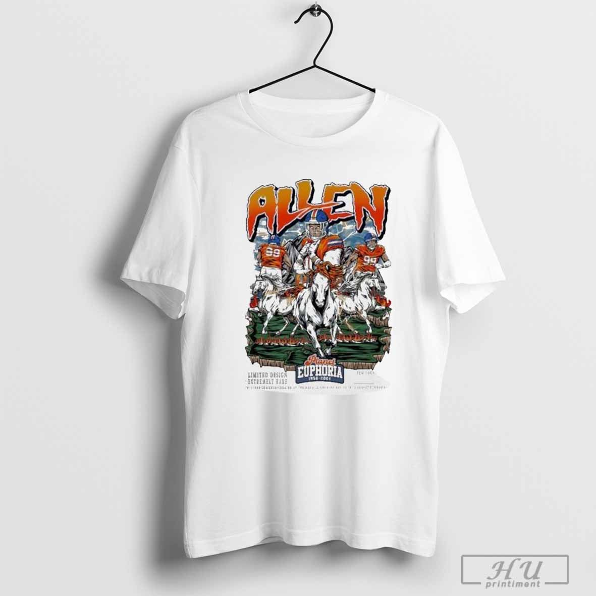Zach Allen Denver Broncos Planet Euphoria Graphic T-shirt
