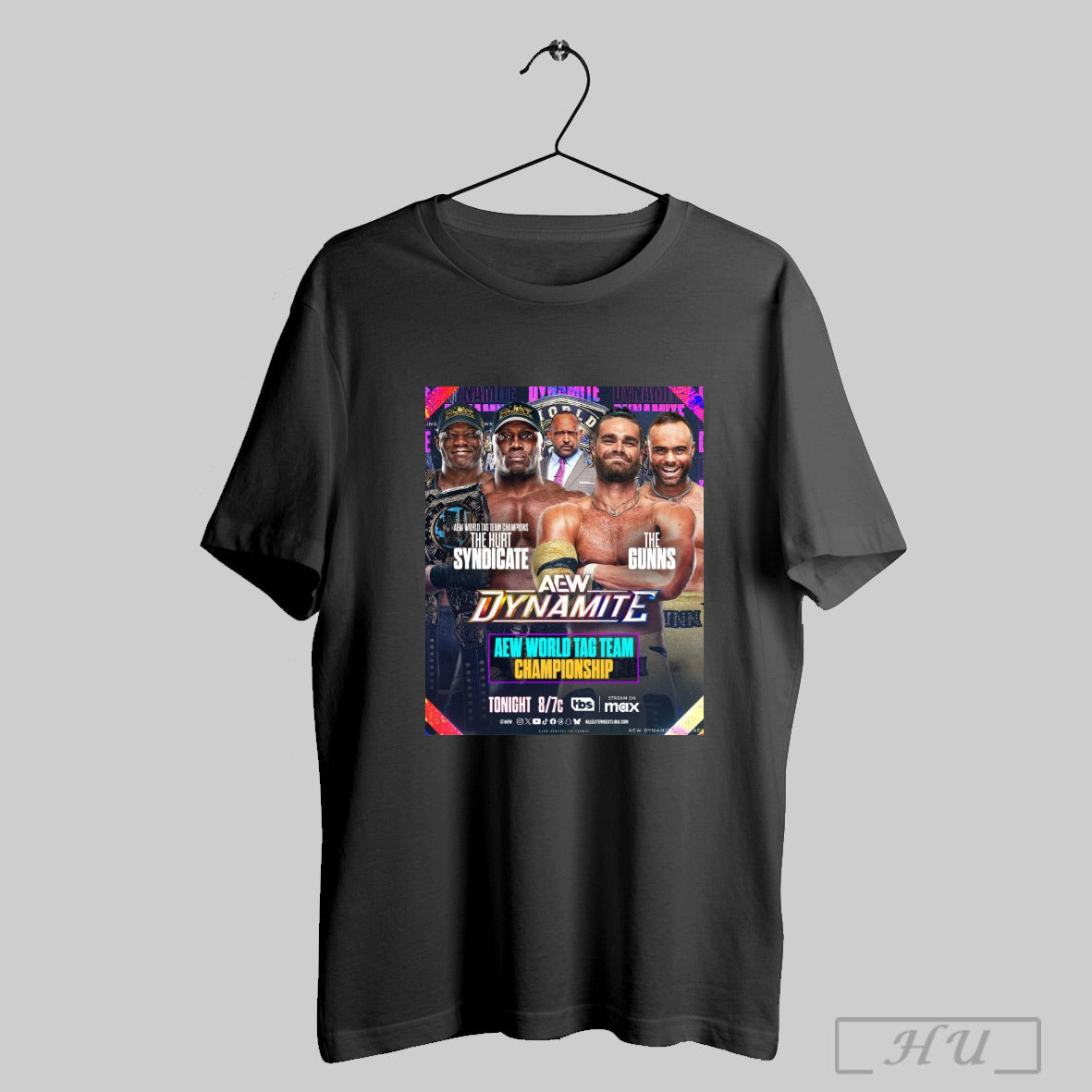 Trendy Aew Dynamite Aew World Tag Team Championship The Hurt Syndicate Vs The Gunns Tonight Poster T Shirts Sweatshirt