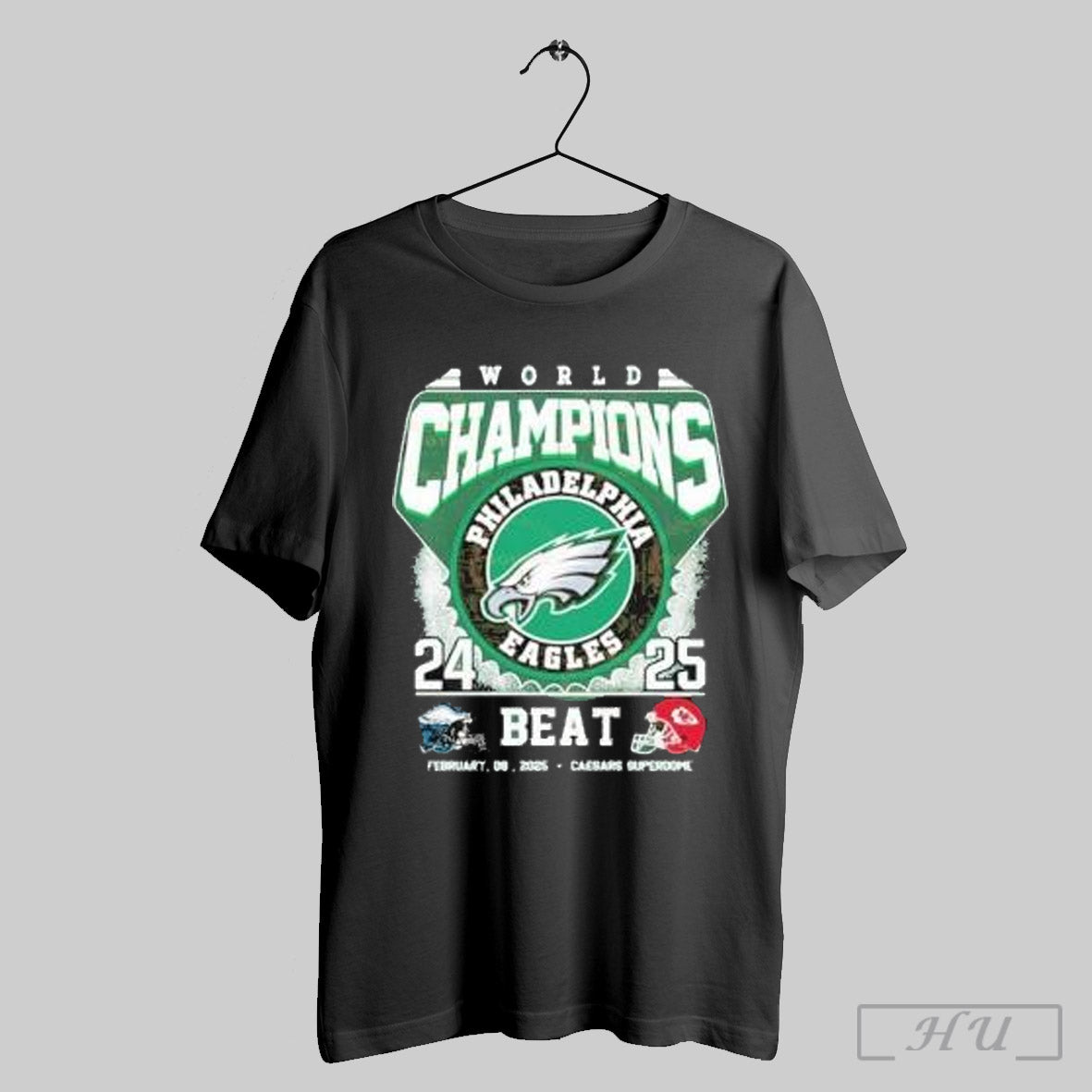 Trendy Philadelphia Eagles Beat Kansas City Chiefs World Champions Nfl 2024 2025 Feb 09 2025 Shirt